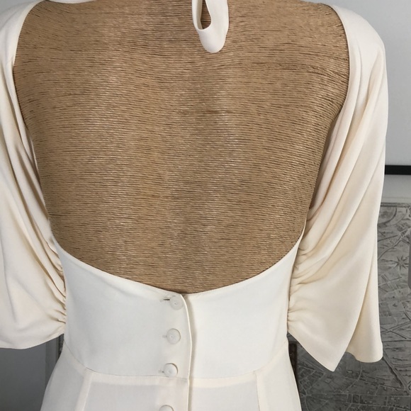 FENDI cream silk dress open back Size 6 - Picture 7 of 16